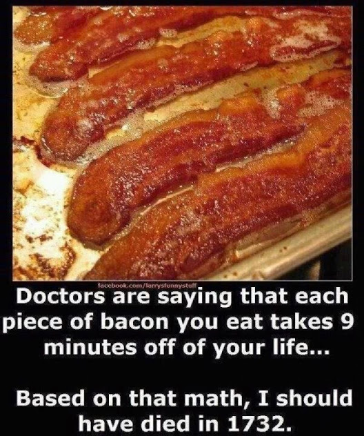 bacon reduces your lifespan by 9 minutes